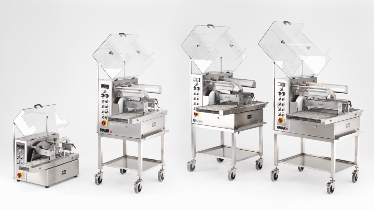 Dedy enrobing machines: 120mm; 220mm; 320mm; 420mm