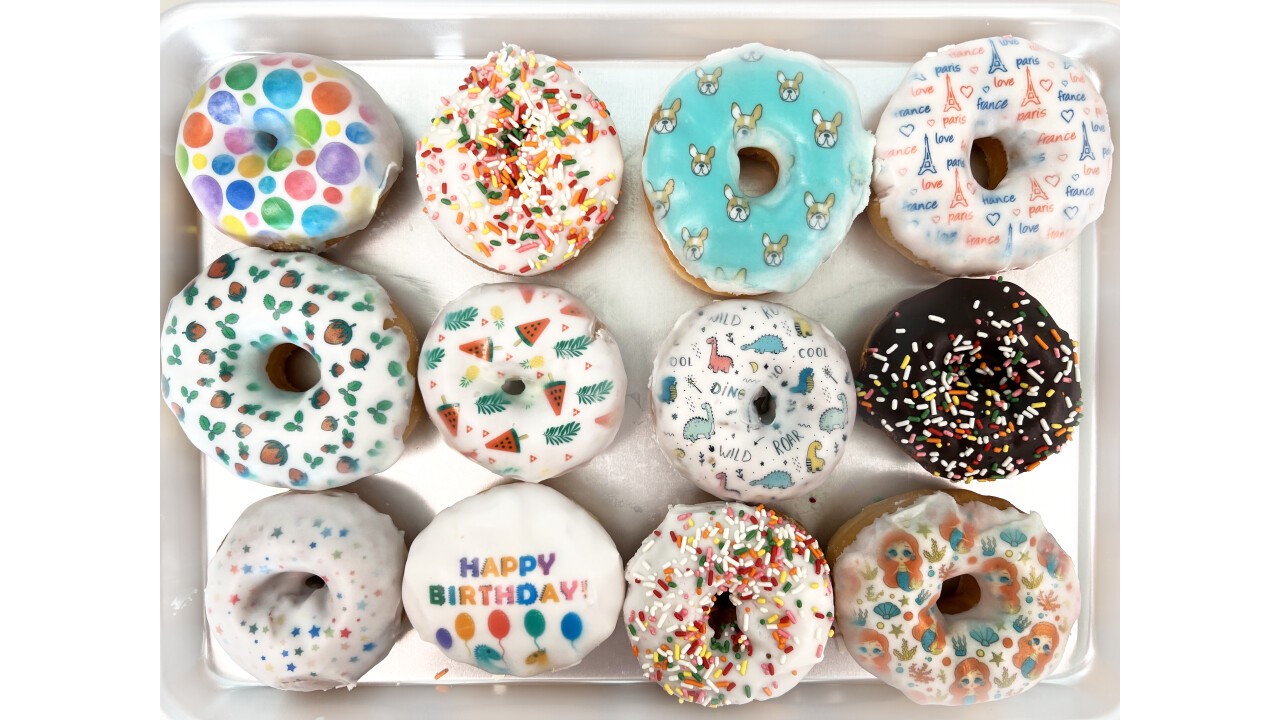 Donuts Printed with Eddie 