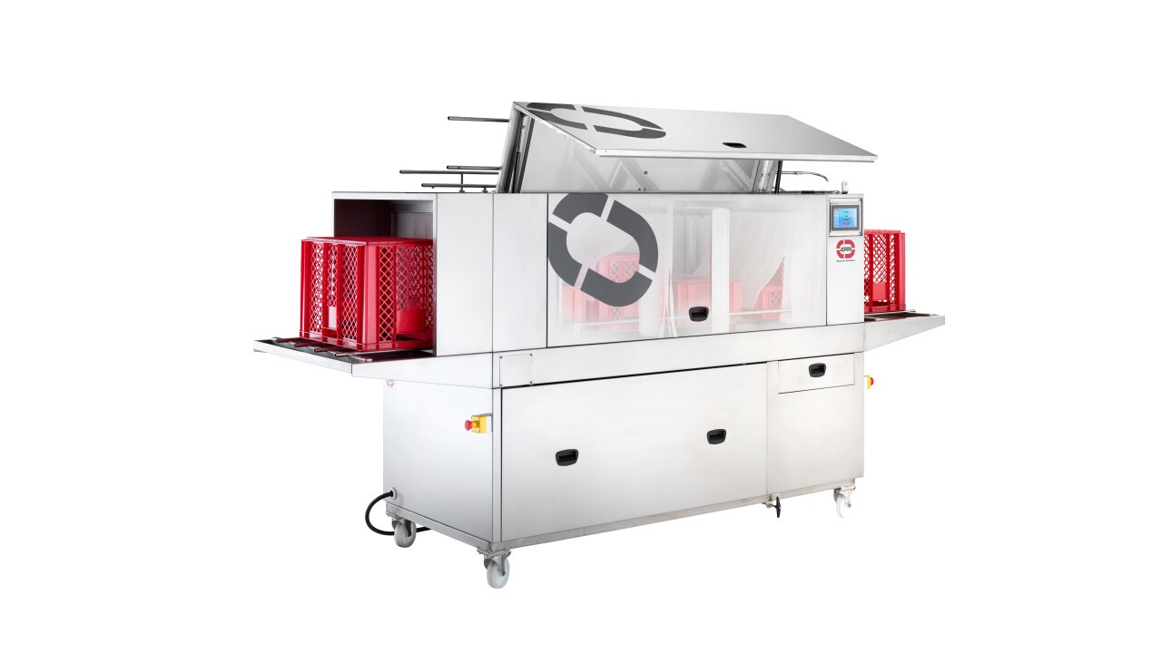 JEROS Kistenspülmaschine 220XT einfach zur Wartung.