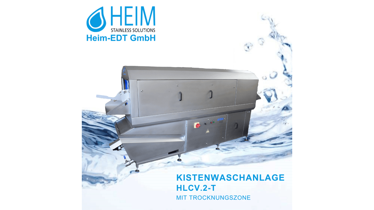 Kistenwaschanlage Serie HLCV mit Trocknung