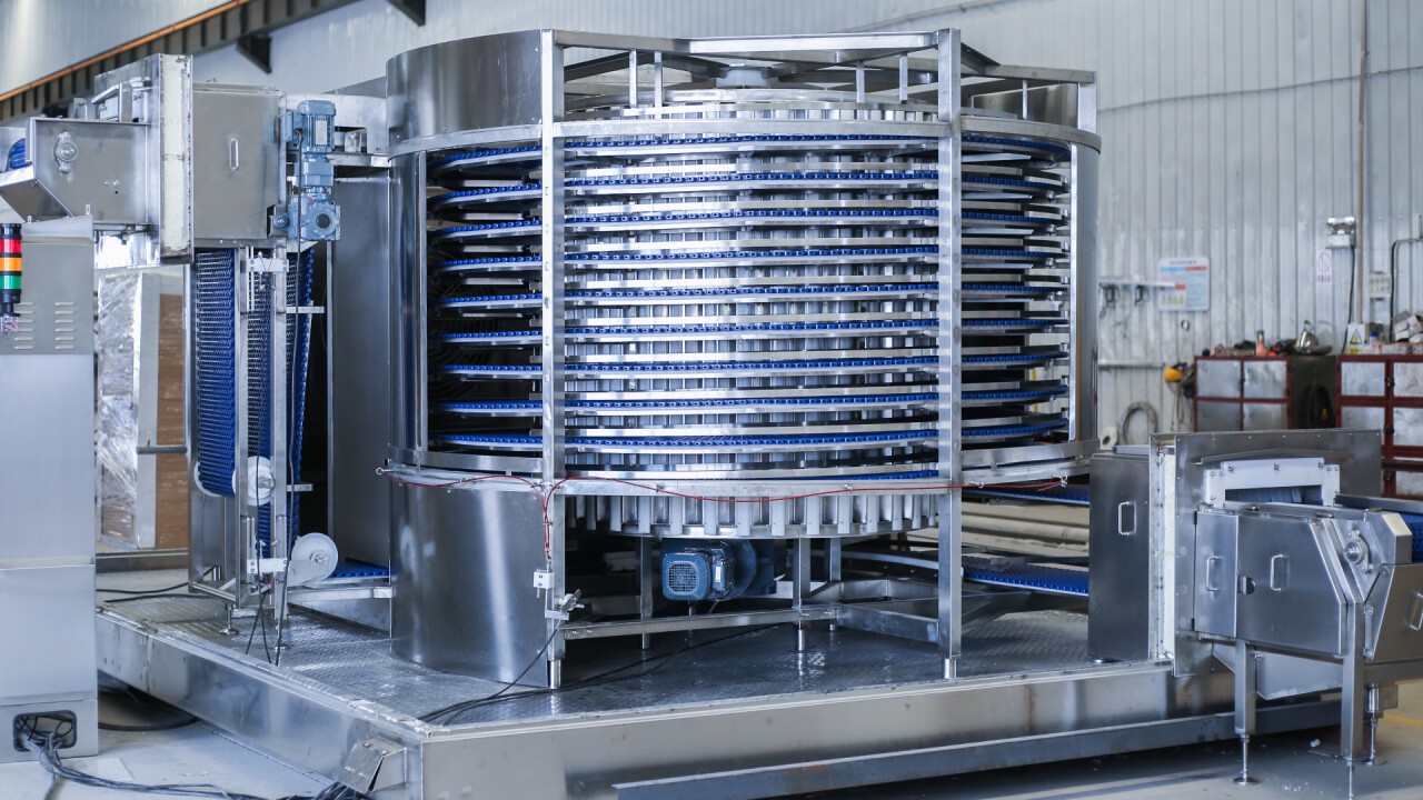 AGF Spiral Freezer with Direct Drive System