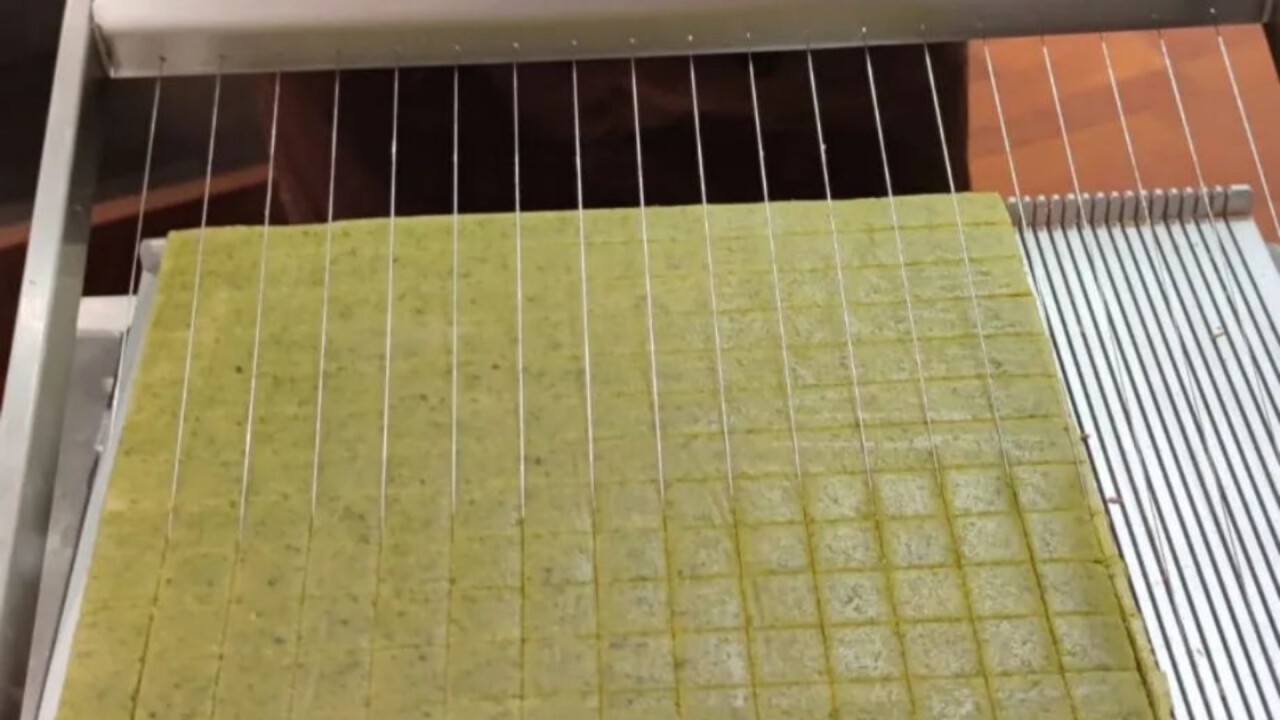 Marzipan geschnitten