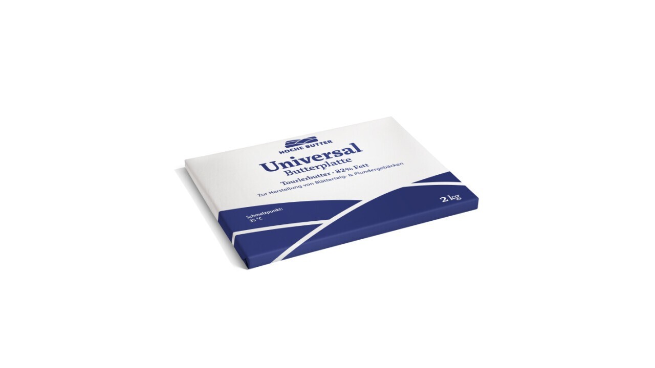 Universal butter sheet from Hoche Butter with a melting point of 35 °C 
