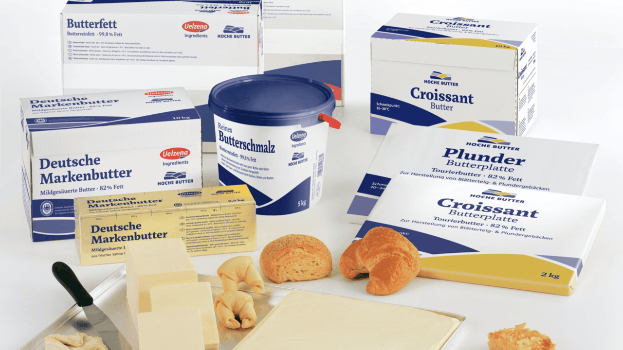 Complete range of butter and concentrated butter for the artisanal bakery trade