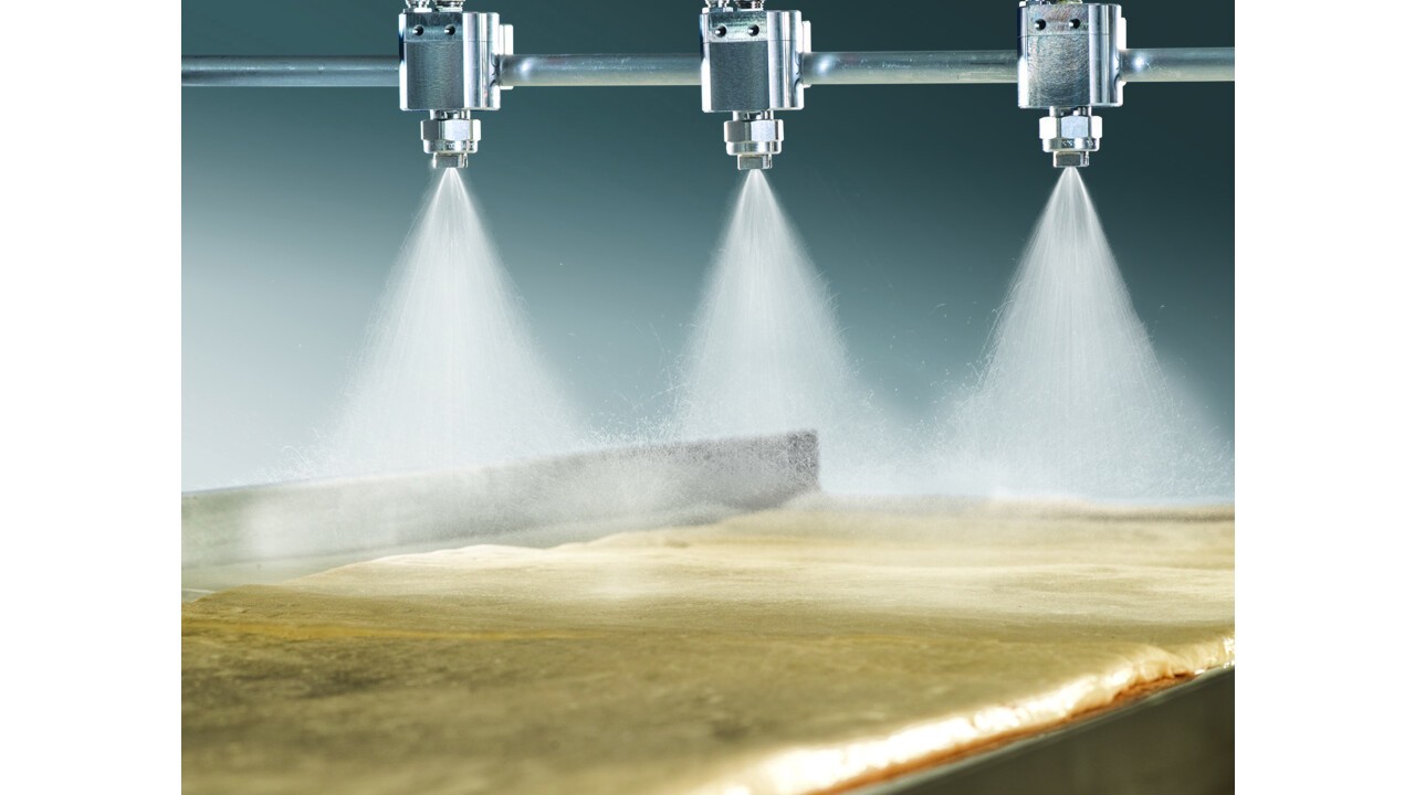 Sprühsystem für Egg Wash / Eiglanz