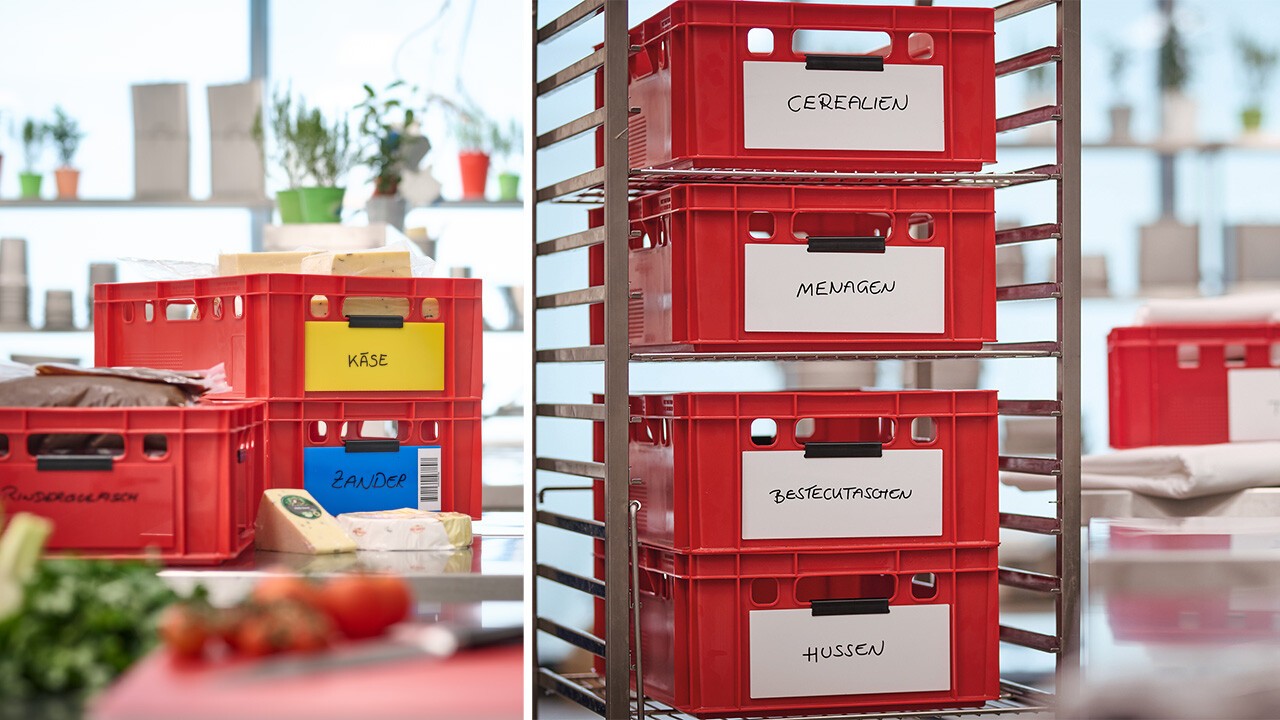 BESCHRIFTINGSSYSTEM FÜR KÜCHE KÜHLHAUS UND CATERING