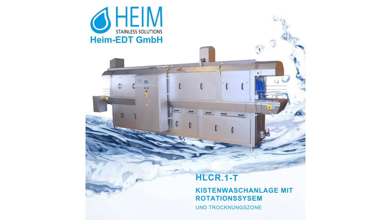 Kistenwaschanlage Serie HLCR mit Trocknung 