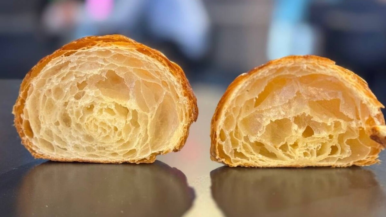 The Croissant in the left side was cooled down by Weber Vacuum Cooling System