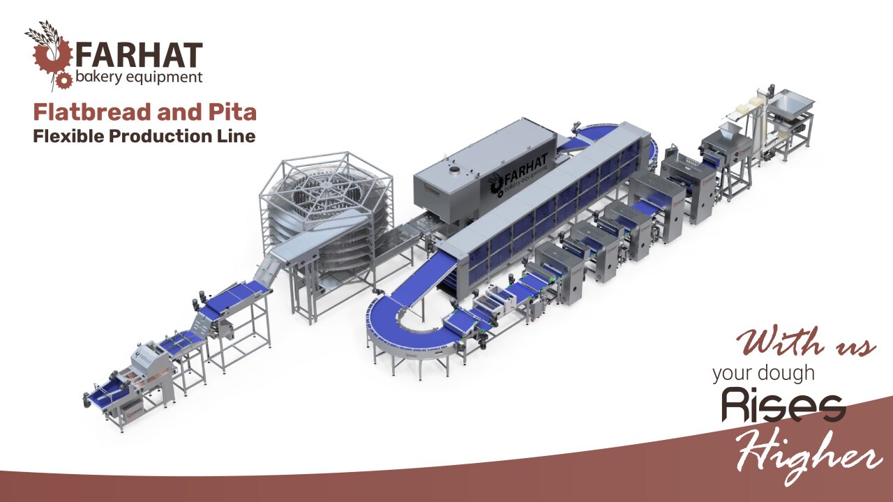 Experience versatility like never before with the Continuous Sheeting Line, showcasing Farhat's dedication to adaptable and efficient bakery solutions.